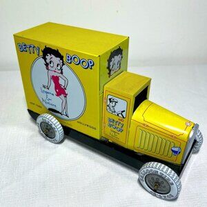 Betty Boop metal truck Fleischer Studios 1990s Yellow black Collect Vintage